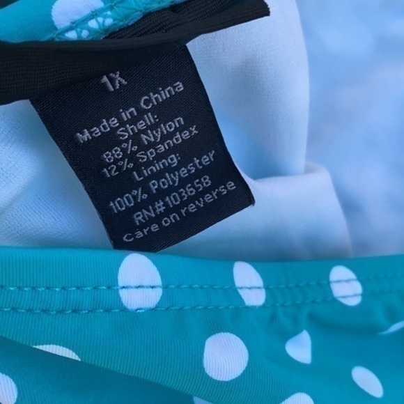 NWT PLUS Apt 9. Polka dot Bikini Bottom 1X - Picture 8 of 9